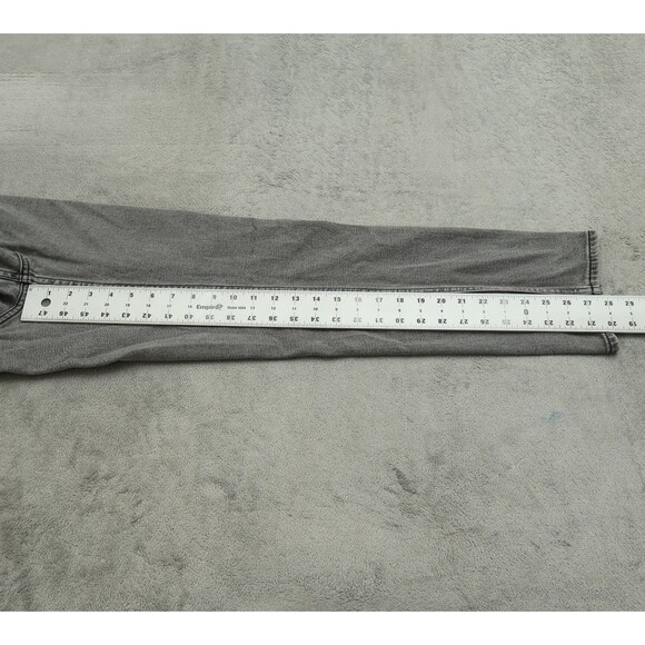 Abercrombie & Fitch Jeans Women's 6L Gray High-Rise Ankle Straight 28" Inseam - Picture 16 of 16